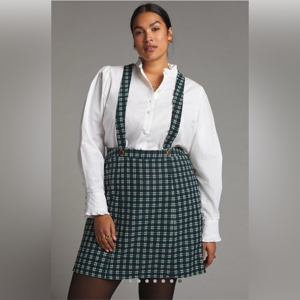 Maeve Plaid Pinafore Skirt